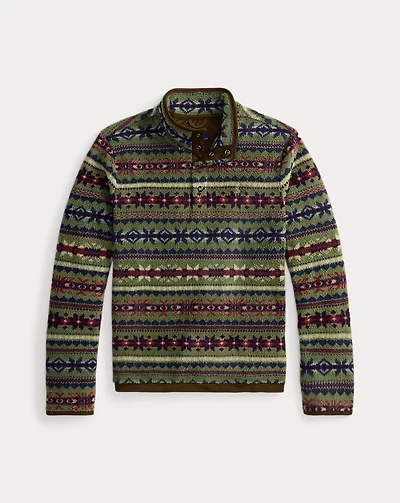 Fair Isle–Inspired Fleece Pullover