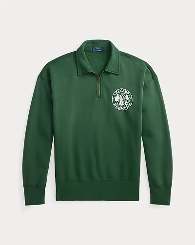 Vintage Fit Collared Graphic Sweatshirt