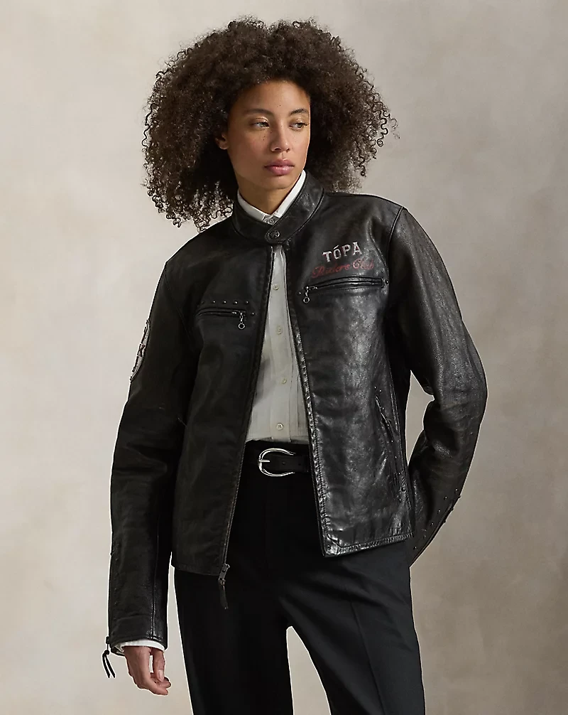 PRL x TÓPA Star Winds Leather Jacket