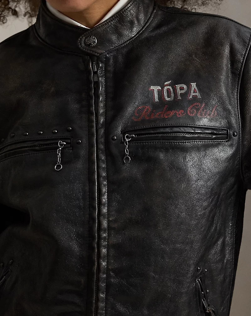 PRL x TÓPA Star Winds Leather Jacket