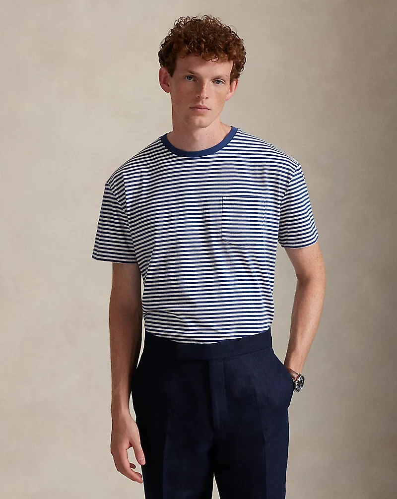 Classic Fit Striped Jersey T-Shirt