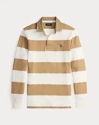 Classic Fit Khaki-Collar Rugby Shirt