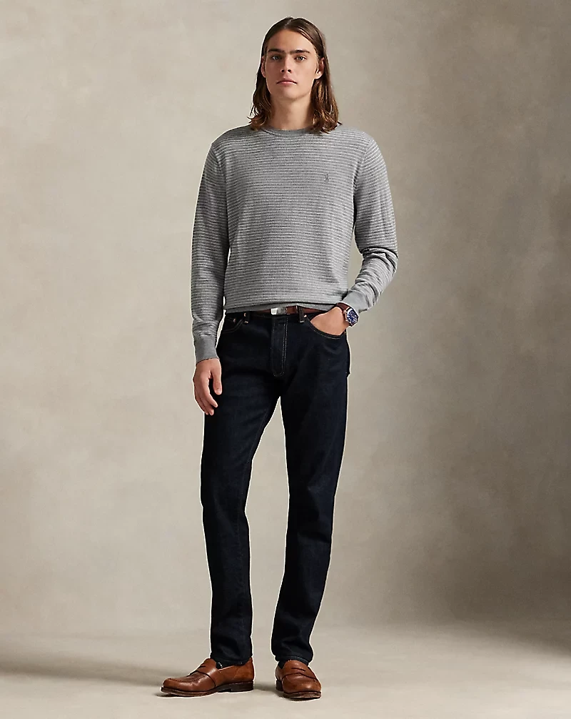 Striped Washable Wool Sweater