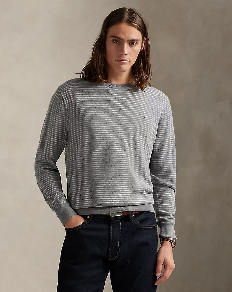 Striped Washable Wool Sweater