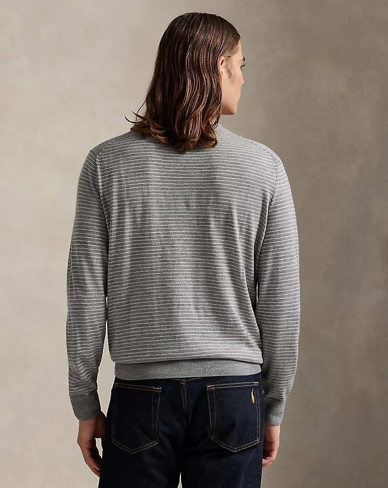 Striped Washable Wool Sweater