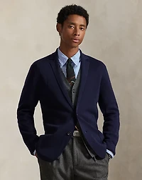 Washable Wool Blazer Cardigan