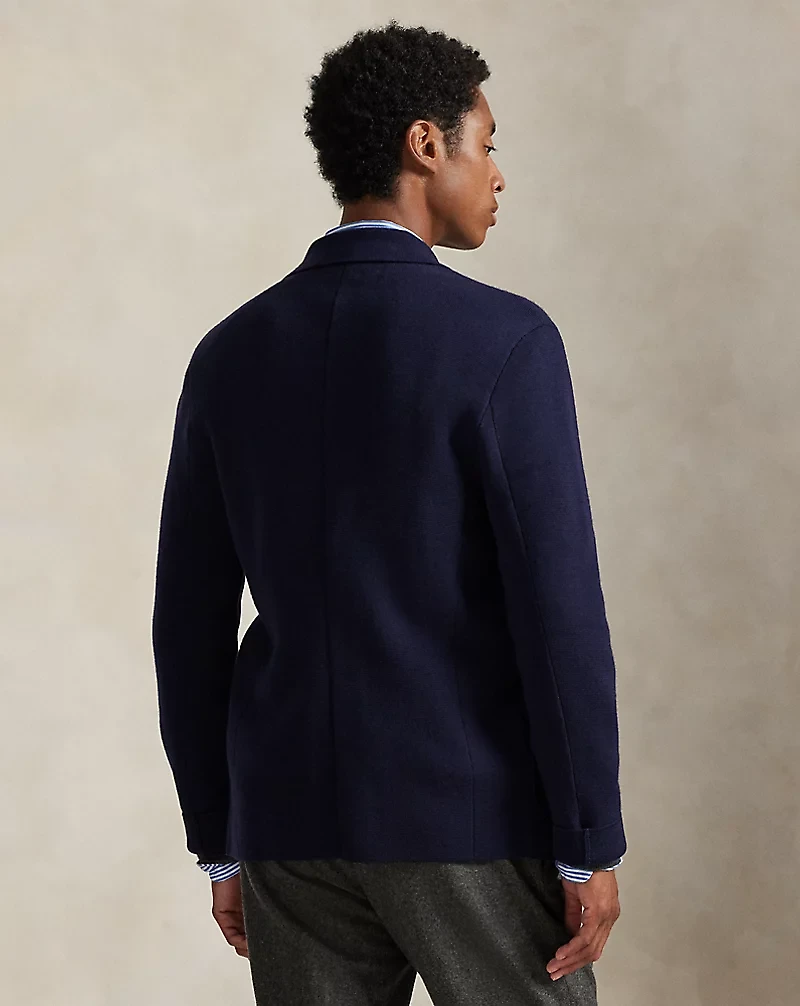 Washable Wool Blazer Cardigan