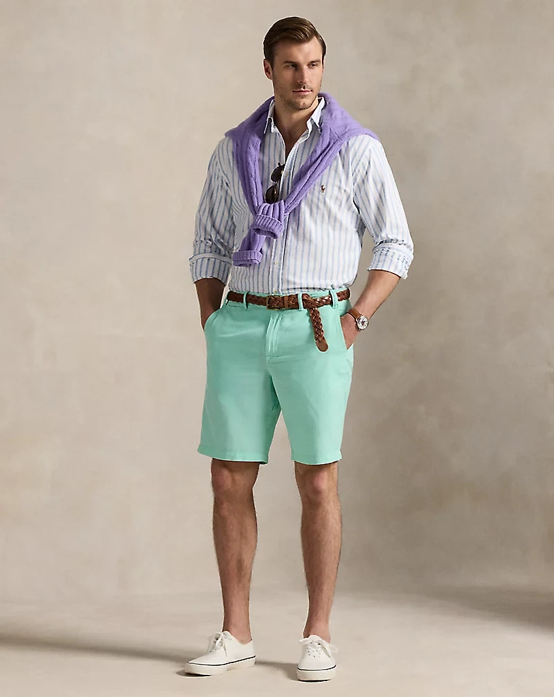 Classic Fit Linen-Cotton Short