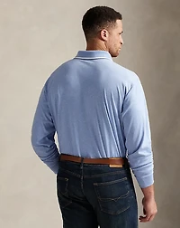 Soft Cotton Long-Sleeve Polo Shirt