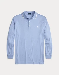 Soft Cotton Long-Sleeve Polo Shirt