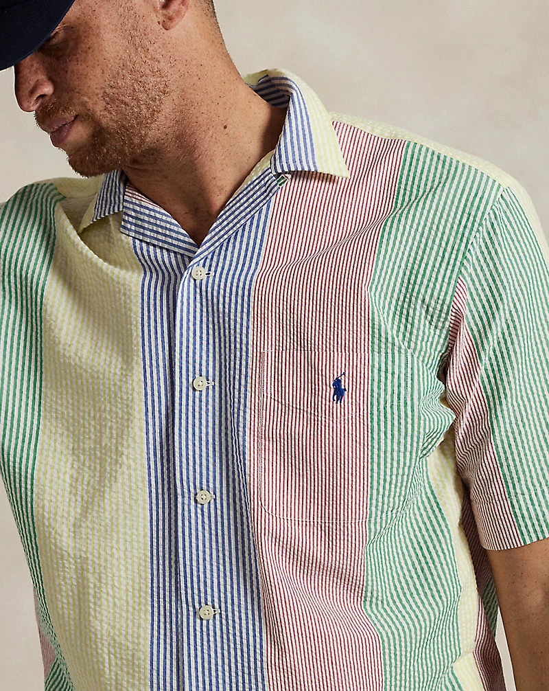 Striped Seersucker Shirt