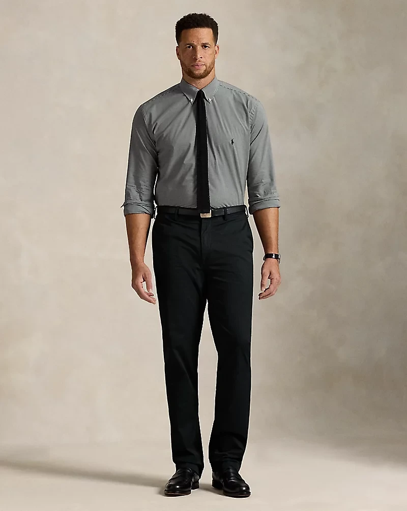 Gingham Stretch Poplin Shirt