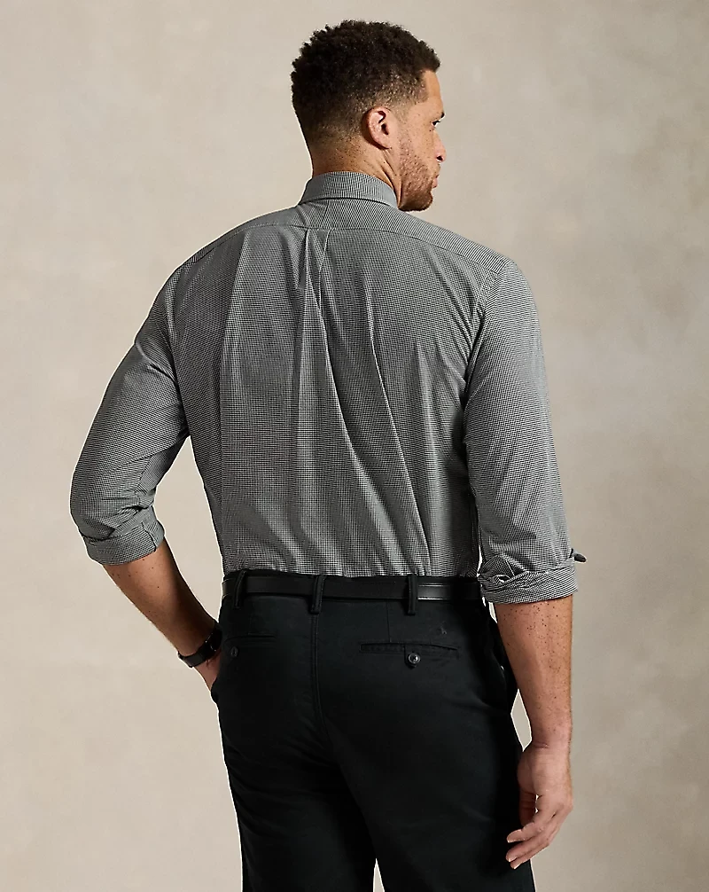 Gingham Stretch Poplin Shirt