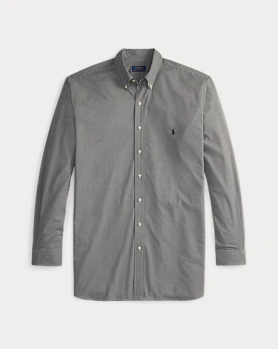 Gingham Stretch Poplin Shirt