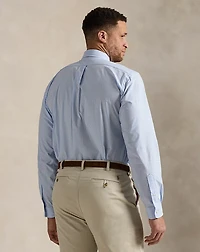 Gingham Stretch Poplin Shirt