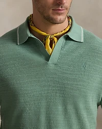 Textured Cotton-Linen Sweater