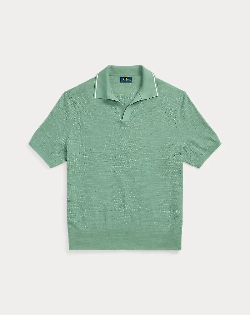 Textured Cotton-Linen Sweater