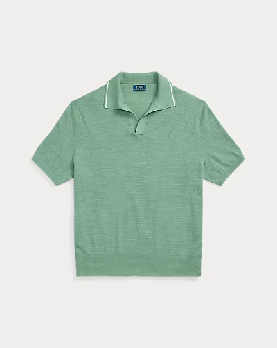 Textured Cotton-Linen Sweater