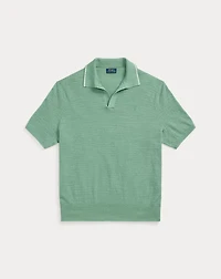 Textured Cotton-Linen Sweater