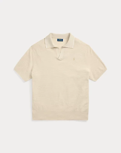 Textured Cotton-Linen Sweater