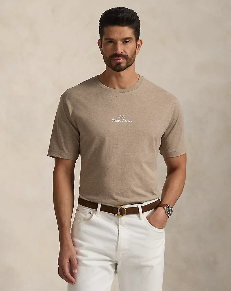 Embroidered-Logo Jersey T-Shirt