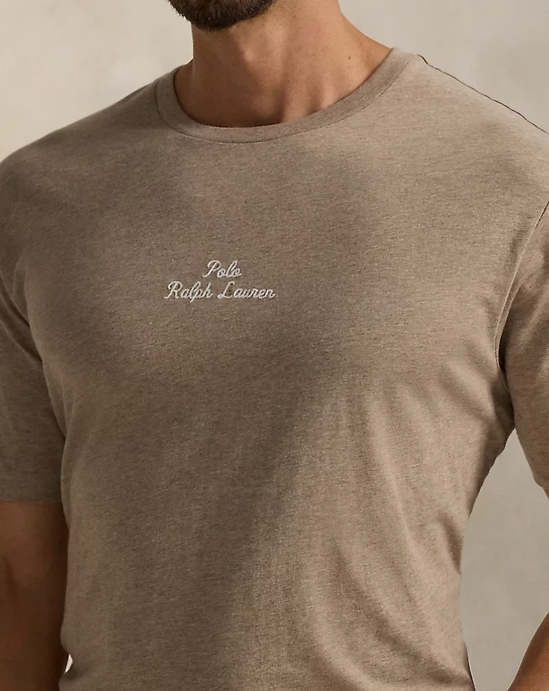 Embroidered-Logo Jersey T-Shirt