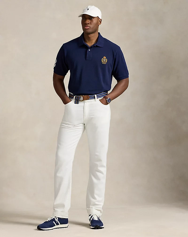 Triple-Pony Mesh Polo Shirt