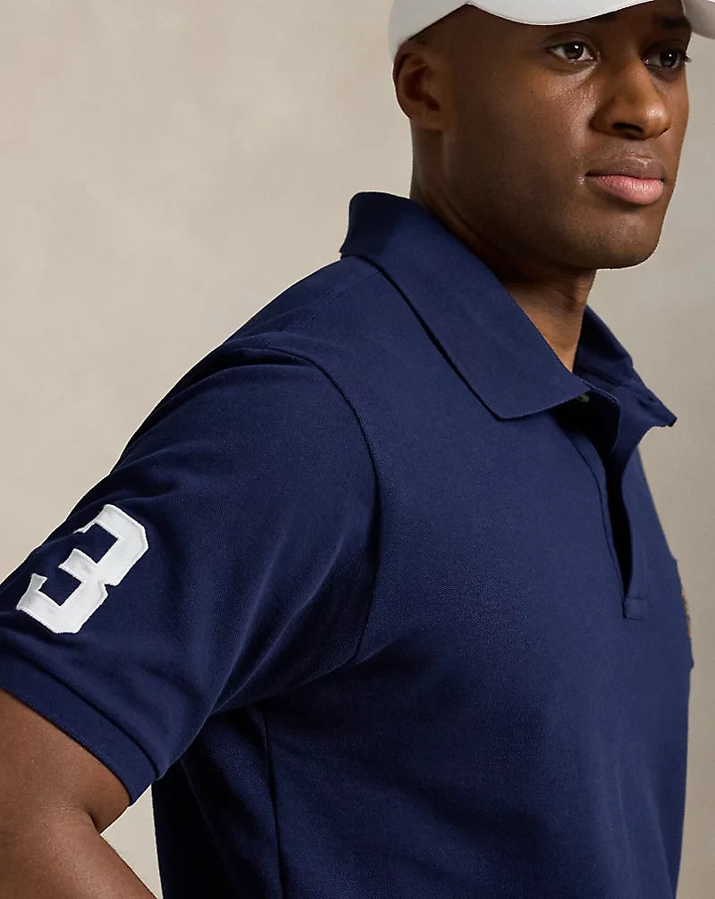 Triple-Pony Mesh Polo Shirt
