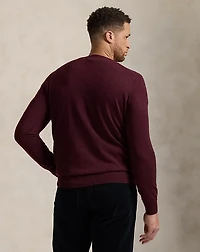 Washable Wool V-Neck Sweater