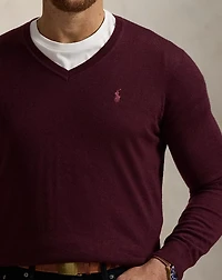 Washable Wool V-Neck Sweater