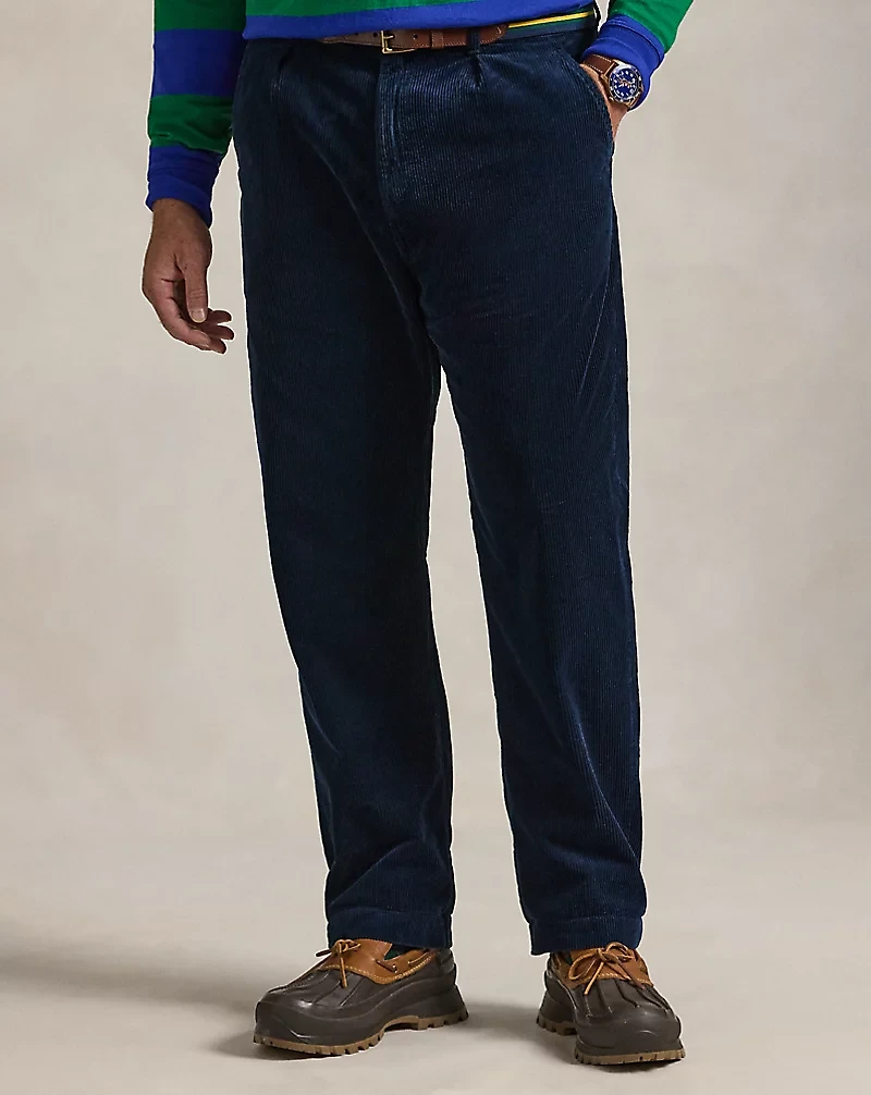 Classic Fit Pleated Corduroy Pant