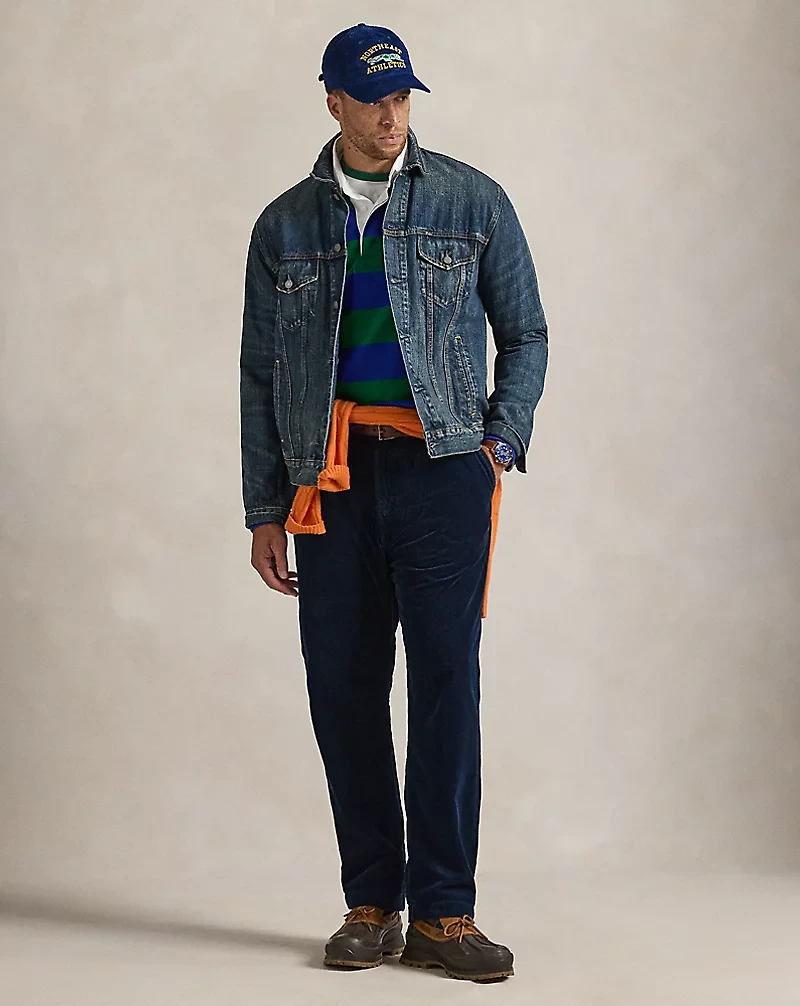 Classic Fit Pleated Corduroy Pant