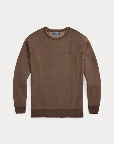 Textured Cotton Crewneck Sweater