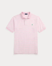 Striped Mesh Polo Shirt