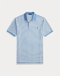 Striped Mesh Polo Shirt