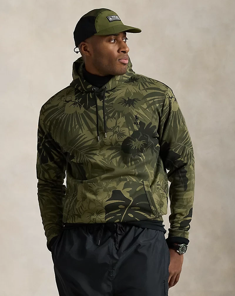 Palm-Camo Double-Knit Hoodie