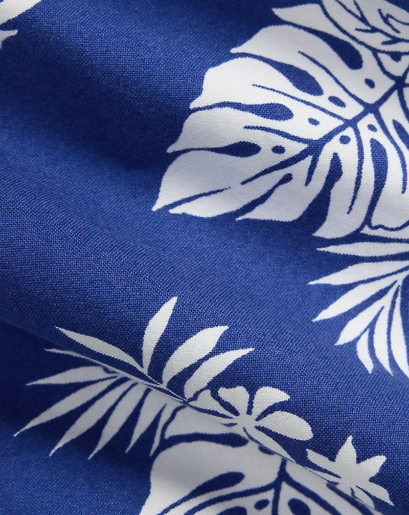 Monstera-Print Oxford Shirt