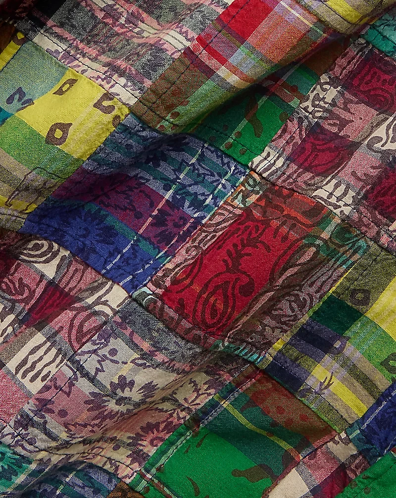 Patchwork Madras Camp Shirt