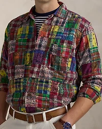 Patchwork Madras Camp Shirt