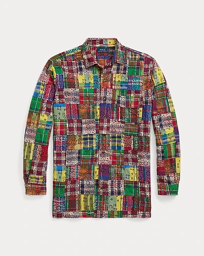 Patchwork Madras Camp Shirt