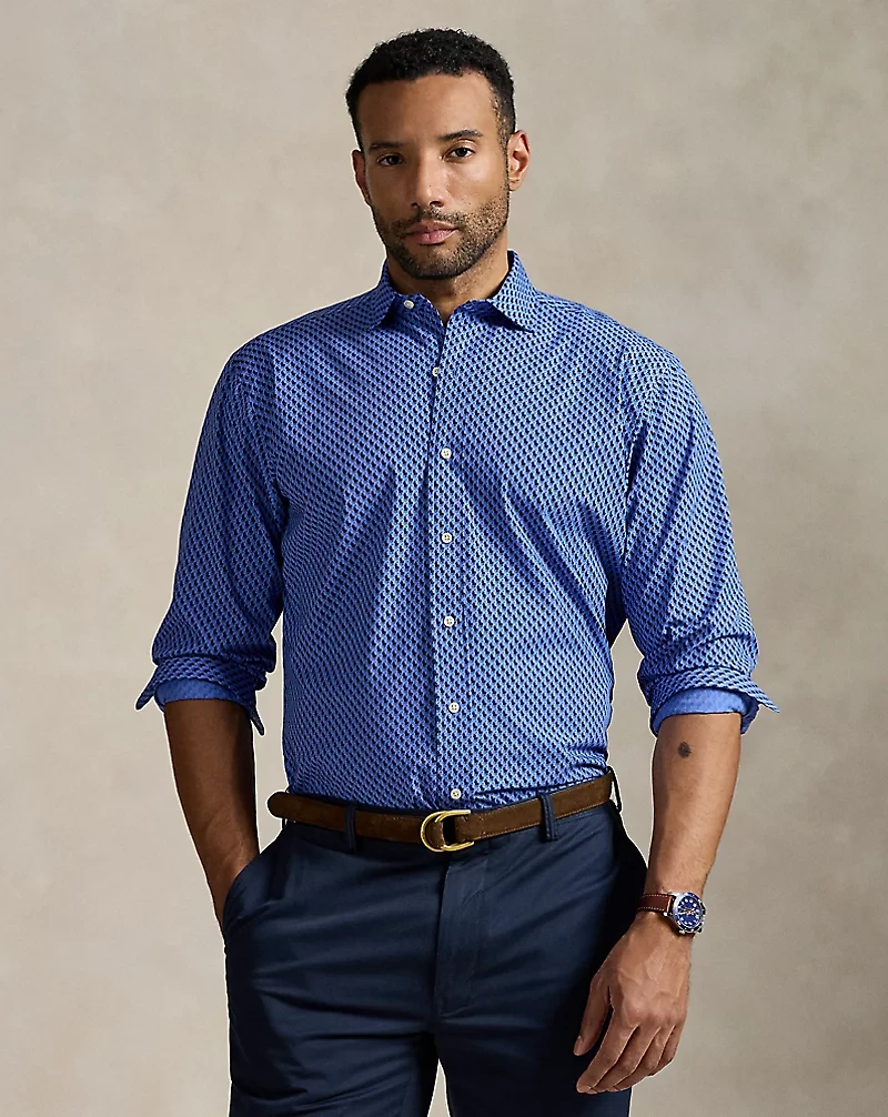 Polo Pony Stretch Poplin Shirt