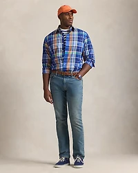 Plaid Stretch Poplin Shirt
