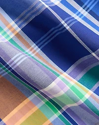 Plaid Stretch Poplin Shirt