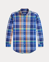 Plaid Stretch Poplin Shirt