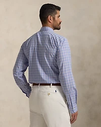 Plaid Stretch Poplin Shirt