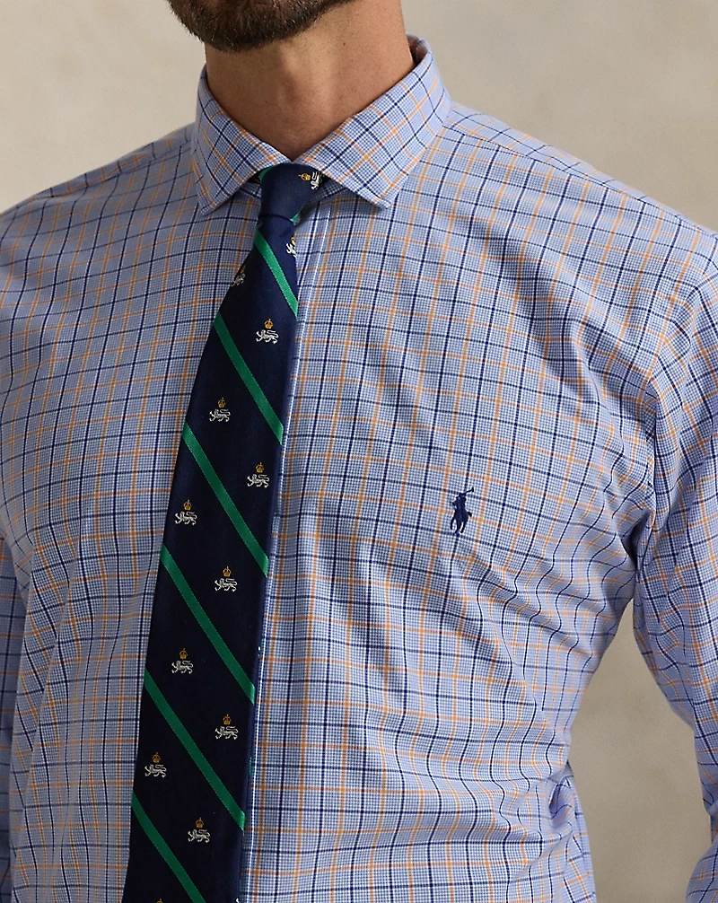 Plaid Stretch Poplin Shirt
