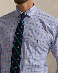 Plaid Stretch Poplin Shirt