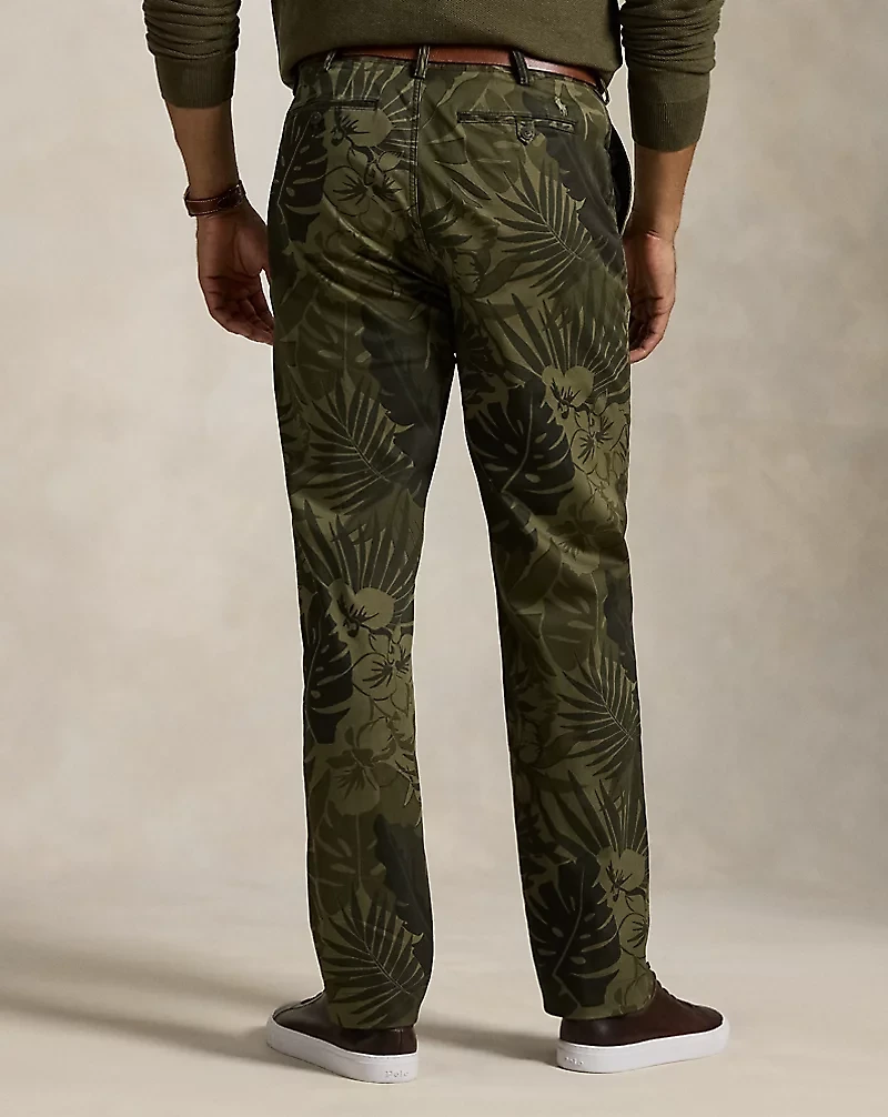 Stretch Classic Fit Palm-Camo Chino Pant