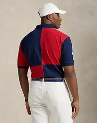 Big Pony Color-Blocked Mesh Polo Shirt
