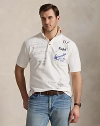 Mesh Graphic Polo Shirt